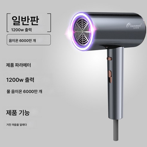 위금두 음이온 냉온풍 헤어드라이어 1867, 화이트1800W+후드