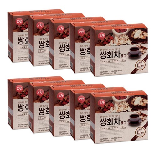 고향 쌍화차 골드 13g 15T x10개 전통차 한방차, 10개, 15개