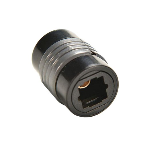 커플러 디지털 광 오디오 커넥터 조이너 어댑터 2 개의 케이블 연결, 블랙, 18x13x13mm, 플라스틱