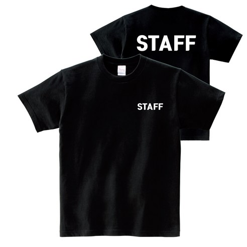STAFF 프린팅 프린트스타 17수 블랙 반팔 티셔츠