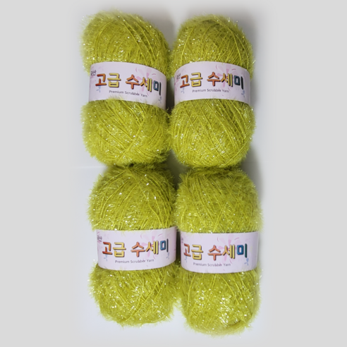 울클럽 별꽃수세미 만들기 DIY 고급수세미실 80g 4볼세트 (총 320g), 159그린버터, 1개