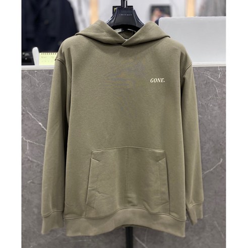 리버클래시 23S/S 올리브 뒷판 레터링 프린팅 세미오버핏 후드티셔츠 (LJM41101) 리버클래시 23S/S 올리브 뒷판 레터링 프린팅 세미오버핏 후드티셔츠 (LJM41101)