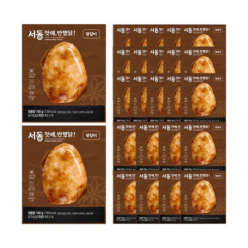 닭가슴살  서동 맛에 반했닭 닭가슴살 왕갈비, 25개, 100g