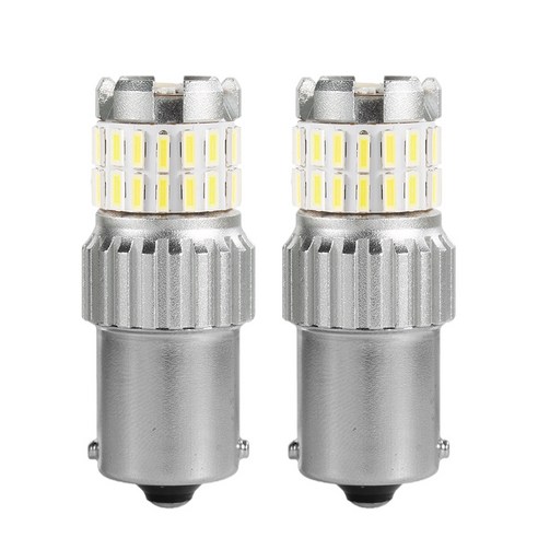 Ursmart 자동차 헤드라이트 전구 백업 7440 7443 T20 LED 전구(프로젝터 포함) 테일 브레이크 스톱 라이트용 LED 전구 교체, 화이트 BAU15S, 44.45x14.7x16.5mm, 알류미늄