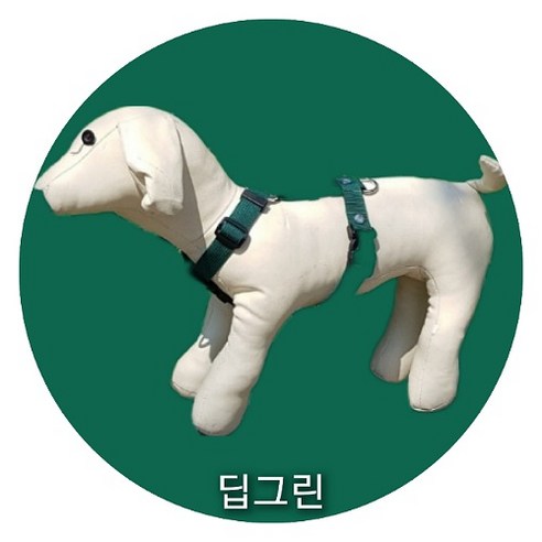 케어 강아지 관절 슬개골 보호 앞섬방지 하네스, 딥그린