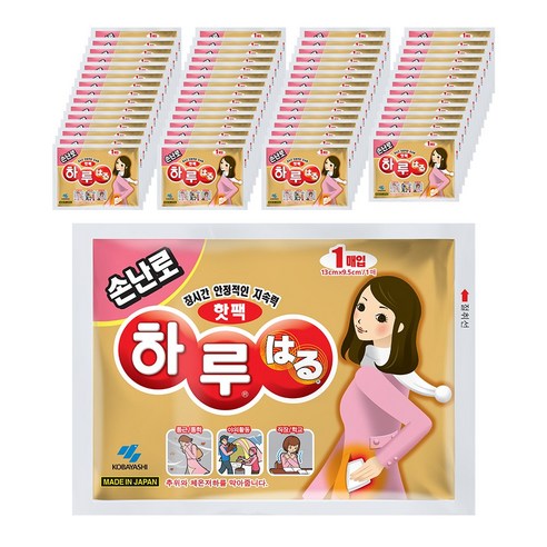 하루핫팩 손난로 핫팩 63g, 60개