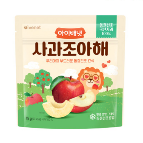 아이배냇 사과 조아해, 15g, 3개 15g × 3개 섬네일