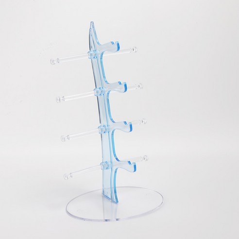 까마느 인테리어 안경 거치대 걸이 선글라스 보관함 안경 받침대, 1개, 블루, 5칸