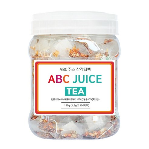 좋은아침 abc주스 차 100티백 사과 비트 당근 국내산 ABC 쥬스, 1.5g, 100개입, 1개