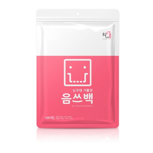 워너홈 생분해 주방 싱크대 거름망 음쓰백 특대형, 100개입, 1개