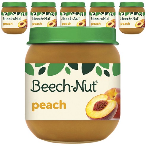 비치넛 과일 퓨레 113g, 6개, Peach (복숭아)
