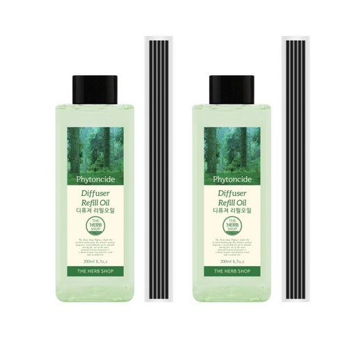 더허브샵 디퓨저리필 오일, 피톤치드, 200ml, 2개