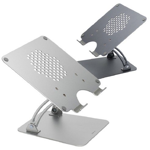 [고급형] 스톤힐 맥북 노트북 거치대 CLS 시리즈 [높이+각도조절], CLS-02-H / 실버