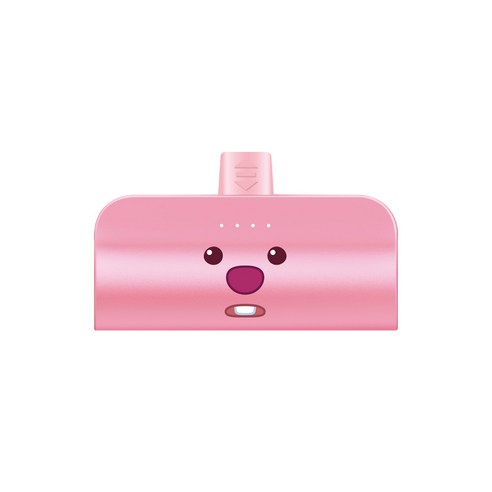 잔망루피 도킹형 보조배터리 휴대용 5000mAh 삼성 애플, 8핀타입도킹형보조배터리