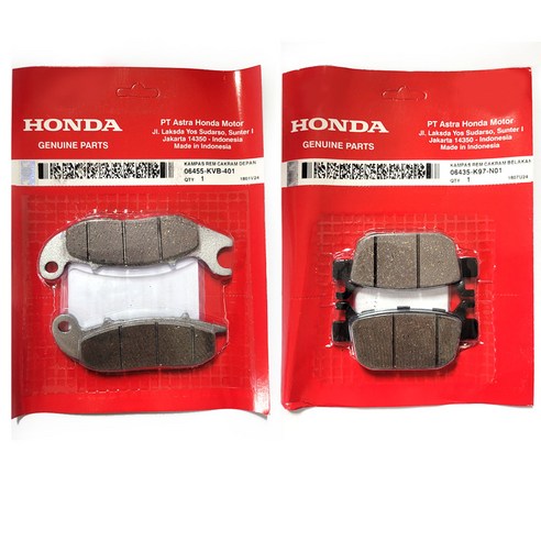 2021-2022-2023-2024년 PCX125 브레이크패드 ABS라이닝 PCX순정패드 피씨엑스, 1개 오토바이용품