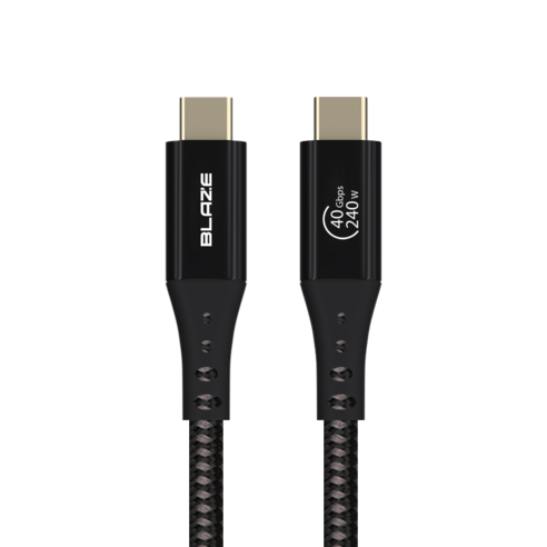 hdmi10m 블레이즈 USB4 케이블 40Gbps 100W 8K 썬더볼트 U41, 블랙, 30cm, 1개 Best Top5