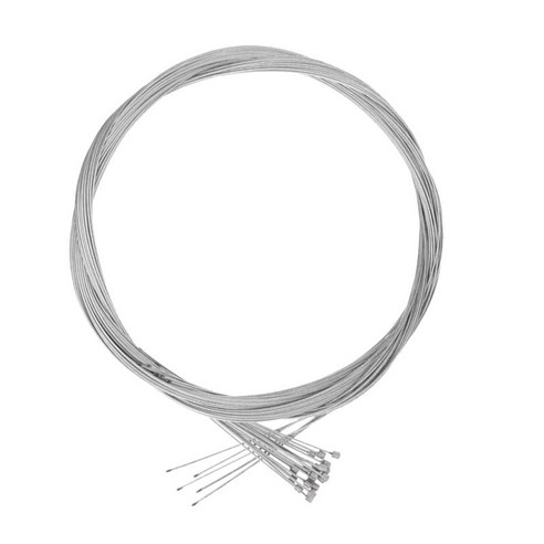 20Pcs 자전거 내부 시프트 케이블 시프터 기어 스피드 라인 변속기 2m x 1mm, 실버, 강철