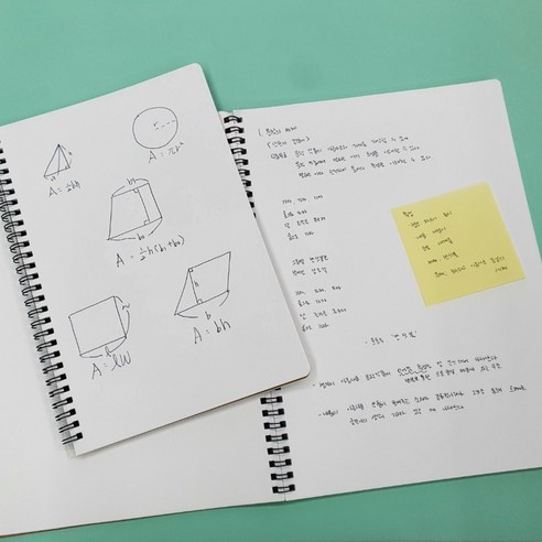 크라프트 무선 노트 필사 만년필 캘리그라피 공책 B5