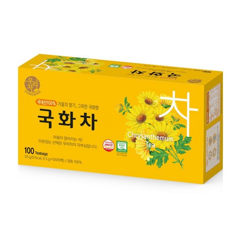 송원 우리차 국화차 100T, 0.5g, 100개입, 1개