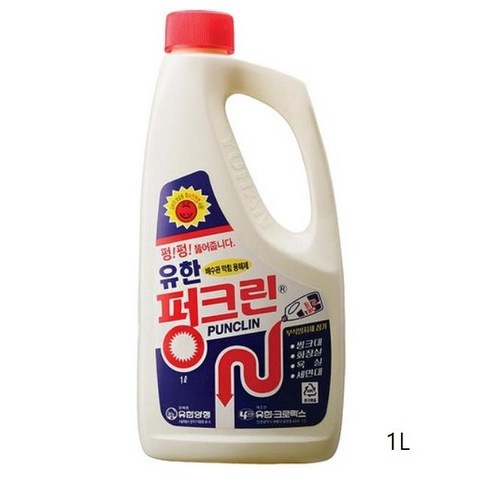 유한양행 펑크린 배수구 세정제, 1L, 2개