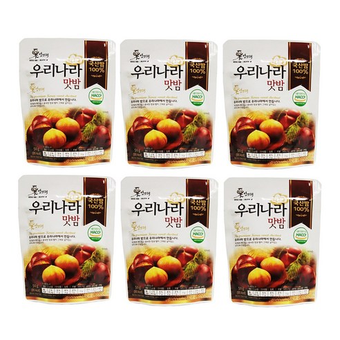 우리나라 밤뜨래맛밤, 50g, 10개