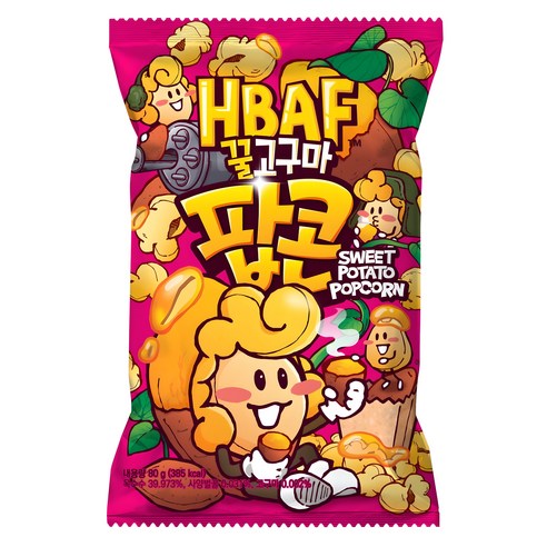 바프 꿀고구마 팝콘, 80g, 1개