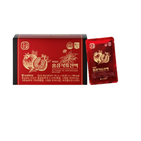 고려 홍삼액 골드 80ml x 60포 60개입 16 한삼인 홍삼 석류 진액 + 쇼핑백, 60ml, 30개