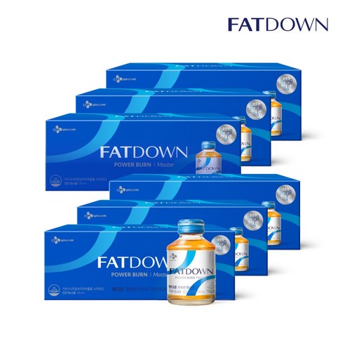 CJ 팻다운 파워번 마스터 가르시니아 10병, 1L, 6개