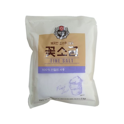 백설 꽃소금, 1kg, 1개