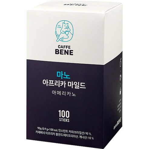 카페베네 마노 아프리카 마일드, 900mg, 100개입, 1개