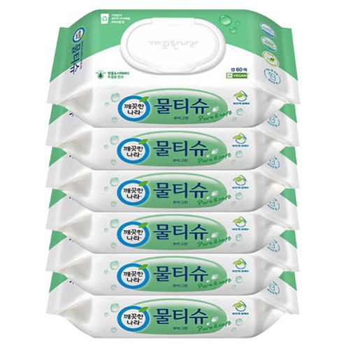 깨끗한나라 퓨어 물티슈 캡형 60매 x6개 10단계정수, 6개
화장지/물티슈 깨끗한나라 퓨어 물티슈 캡형 60매 x6개 10단계정수, 6개
화장지/물티슈