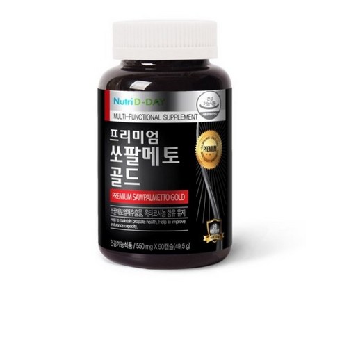 뉴트리디데이 프리미엄 쏘팔메토 골드 550mg, 90캡슐, 6개