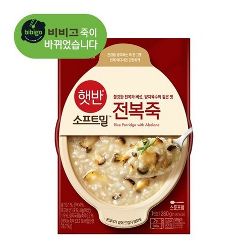 비비고 전복죽, 280g, 4개