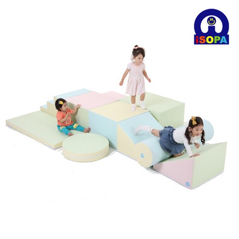 아이소파 파스텔챌린저시스템 PCHS-01 유아 실내 플레이 놀이 매트 미끄럼틀 체육 교구 Best Top5