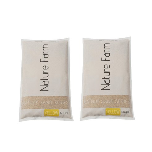 영아쿠아 네이처팜 샌드 옐로우 슈가 2kg x 2개입, 2개