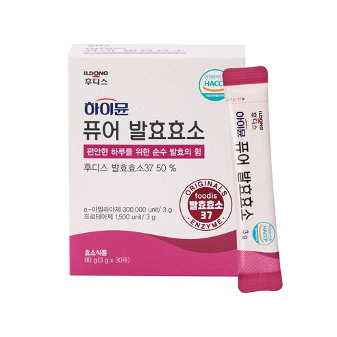 일동후디스 하이뮨 퓨어 발효효소 30p, 90g, 1개