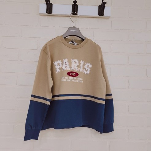 레노마키즈 남아용 테이프 배색 티셔츠 R2331T127