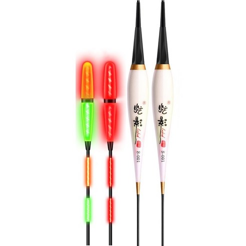루키드 현영 스마트전자찌 민물 전자찌 25cm 짧은찌 바다 실내 낚시 막대찌 스마트찌, S-001, 2개