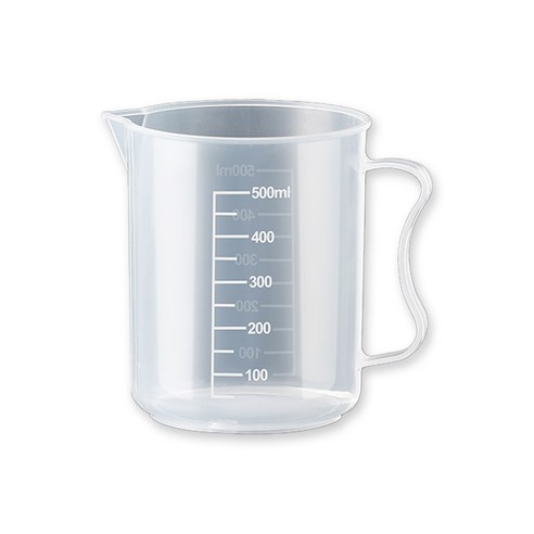27리빙 튼튼한 플라스틱 비커 500ml, 5개
