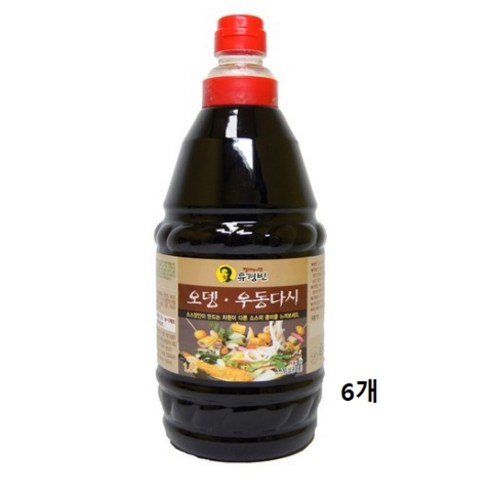 절대미각유경빈 오뎅 우동다시, 1.8L, 6개