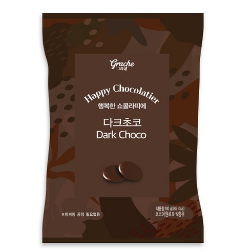 행복한쇼콜라띠에(다크초코)100g, 1개