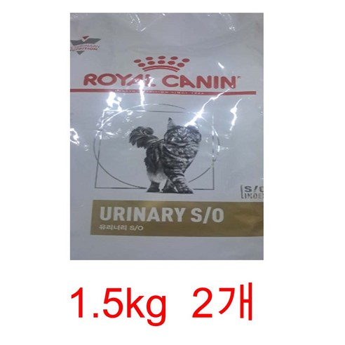 로얄캐닌 캣 유리너리 S/O 1.5kg 요로결석, 2개