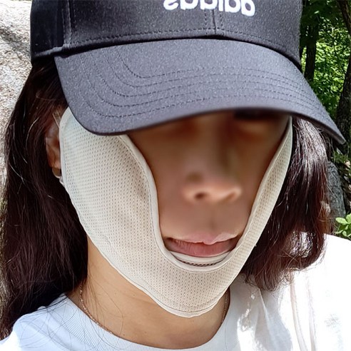 나스카 자외선차단 볼마스크 U자형-걷기 조깅 골프 등산 여성마스크, 퍼플