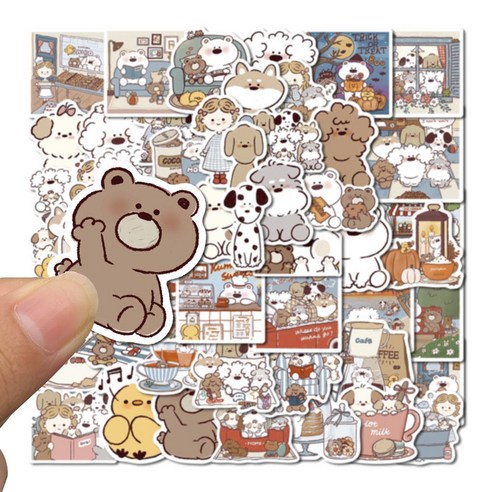 강아지스티커 귀여운 댕댕이 폰꾸 다꾸 노트북 감성 꾸미기, 1개, 강아지스티커-A