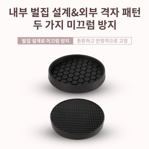 Ezprotekt 가구 밀림 방지 미끄럼 방지 패드 4P/8P, 32개, 원형, 블랙