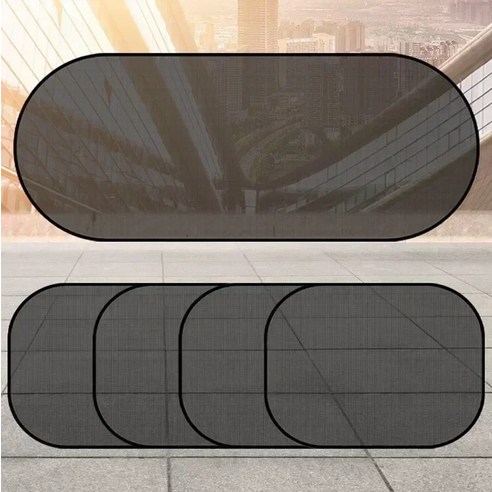 차량햇빛가리개 차량호환 앞유리 아기차량용햇빛가리개 차박용 접이식 윈도우 메쉬 커버 범용 자, 1)2pcs side windshield