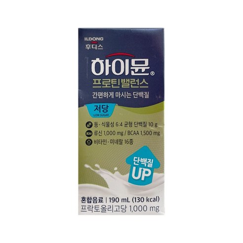 일동후디스 하이뮨 프로틴 밸런스 저당 190ml x 32개