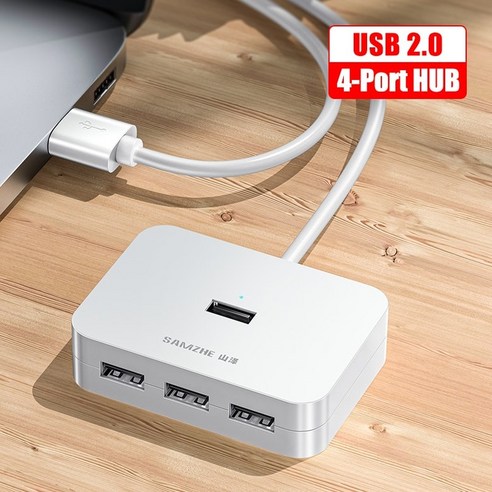 [XIG] SAMZHE 초박형 5 포트 USB 3.0 허브 멀티 장치 컴퓨터 노트북 데스크탑 PC 어댑터용 고속 USB 허브, USB 2.0