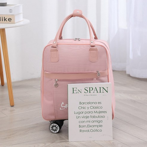 핑크빛 설렘을 담은 여행의 동반자, 16인치 소프트 캐리어 백팩