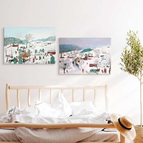 그랜마 모지스 명화 액자로 일상에 따뜻한 힐링을 더하세요.